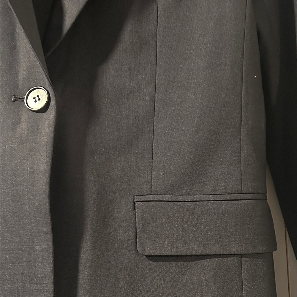 Theory Black Wool Jacket Blazer Size 4 - Picture 3 of 5